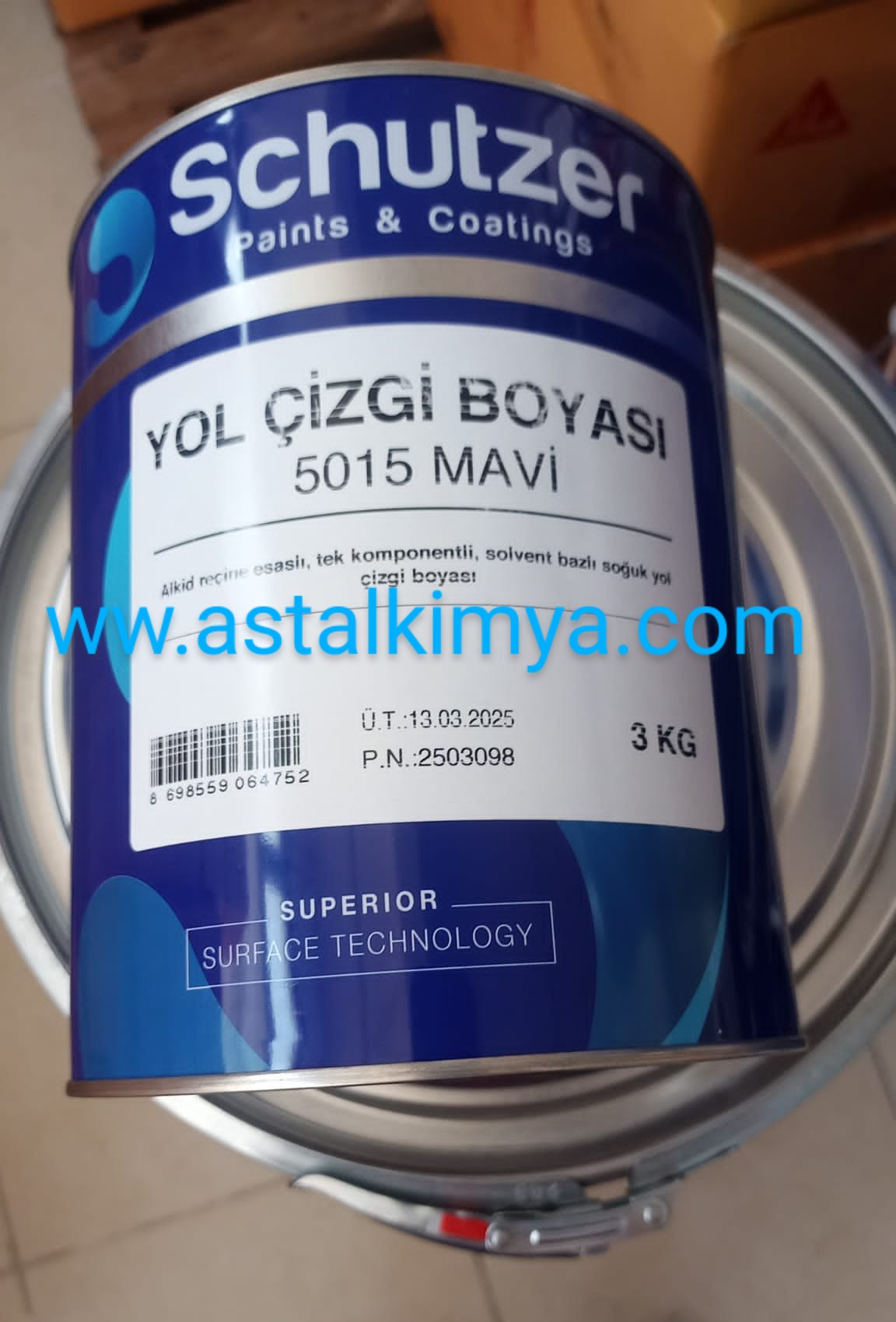 SCHUTZER 3 KG YOL ÇİZGİ BOYASI ASTAL KİMYA