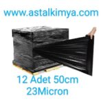 SİYAH STRECH FİLM,23 MİCRON, 50 CM, 150 METRE