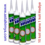 BOSTİK SİLİKON 888 ŞEFFAF YADA BEYAZ RENK 280 ML.320 Gr