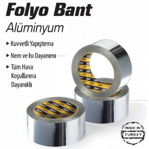 TAKVİYELİ,ALİMİNYUM FOLYO BANT. 96 mm 25 METRE