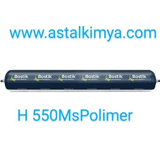 BOSTİK ,H550, 600 ML,MS POLİMER MASTİK, 2730 BEYAZ SİYAH GRİ