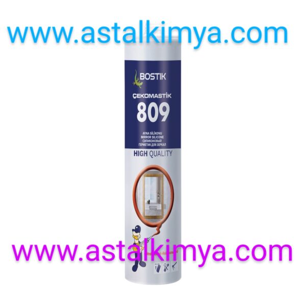 BOSTİK MARKA 809, AYNA SİLİKONU, 310 ML KOKUSUZ HIZLI KURUYAN SİLİKON