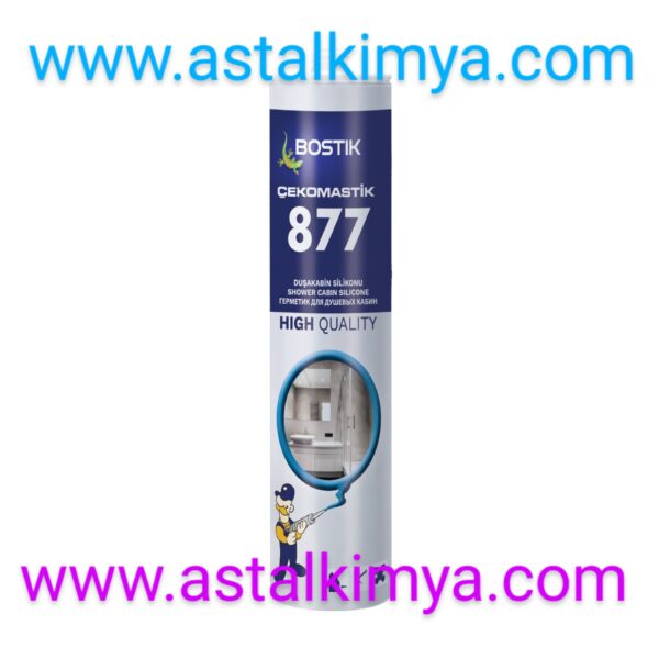 BOSTİK KOKUSUZ SİLİKON, 877 DUŞAKABİN-AKVARYUM SİLİKONU, 280 ML. ŞEFFAF yada BEYAZ RENK