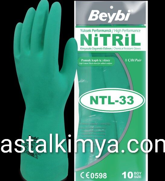Beybi NTL-33 Kimyasal Koruyucu Nitril Eldiven