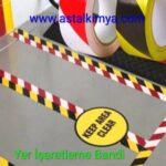 Yer İşaretleme Bandı 50 mm 27,5 Metre   4 RENK