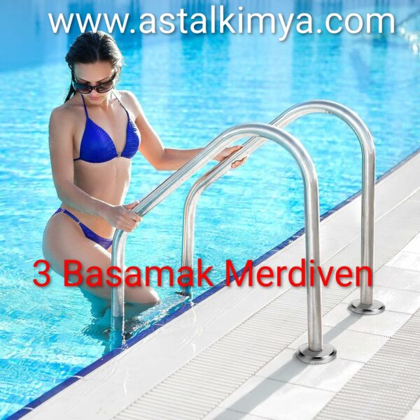 3 BASAMAK Muro Havuz Merdiveni (PASLANMAZ GARANTİLİ)